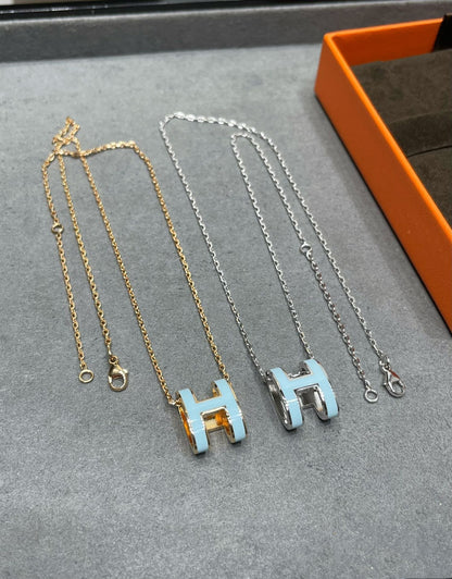 [Legend]POP H SKY BLUE NECKLACE