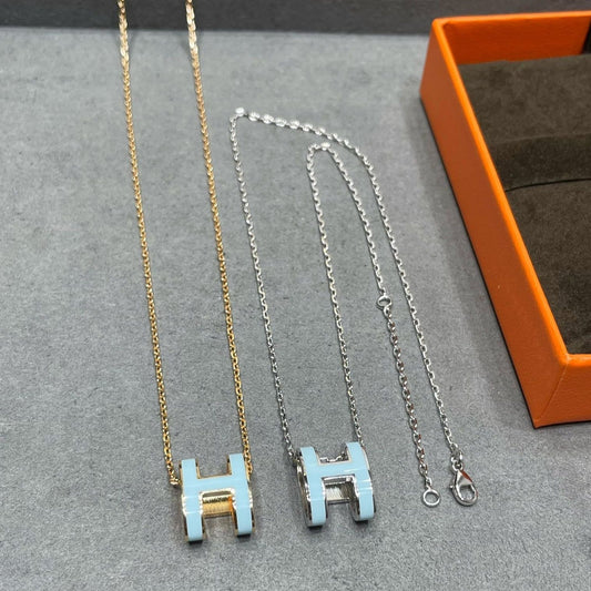 [Legend]POP H SKY BLUE NECKLACE