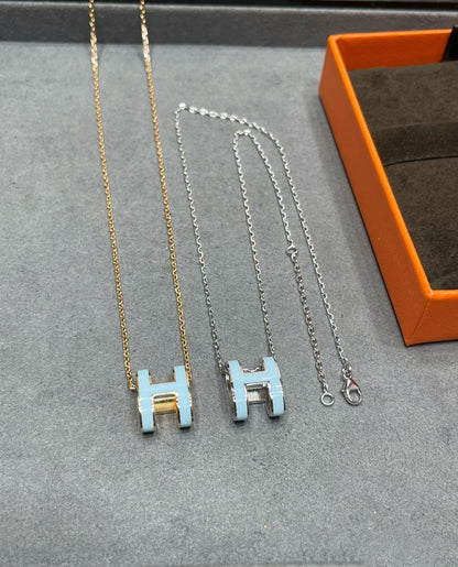 [Legend]POP H SKY BLUE NECKLACE
