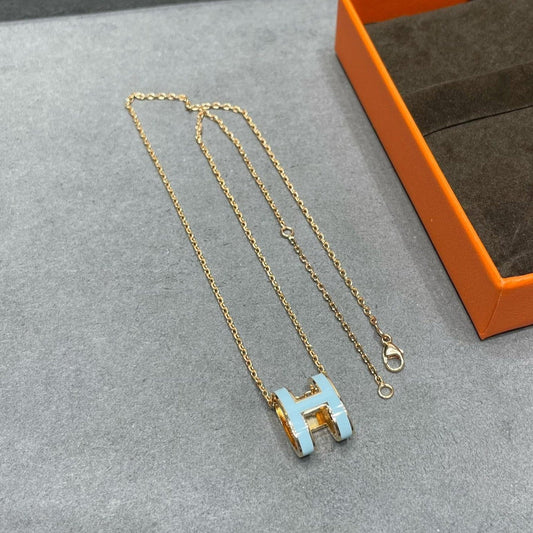 [Legend]POP H SKY BLUE NECKLACE