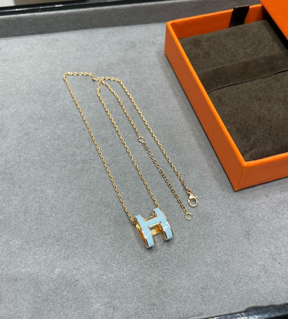 [Legend]POP H SKY BLUE NECKLACE