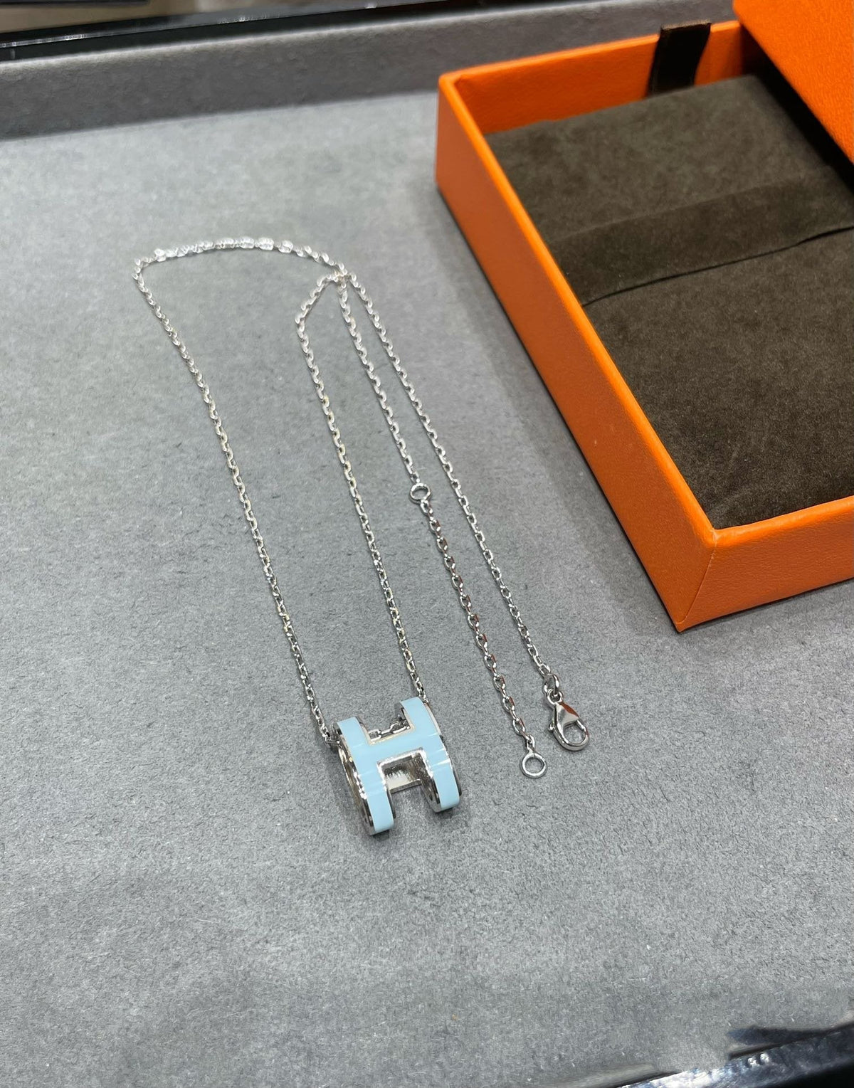 [Legend]POP H SKY BLUE NECKLACE