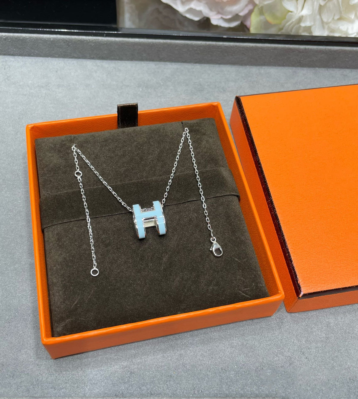 [Legend]POP H SKY BLUE NECKLACE