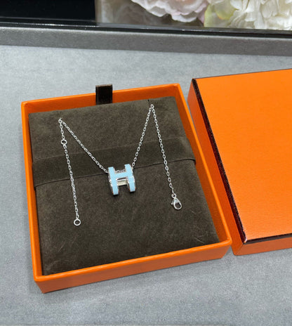[Legend]POP H SKY BLUE NECKLACE