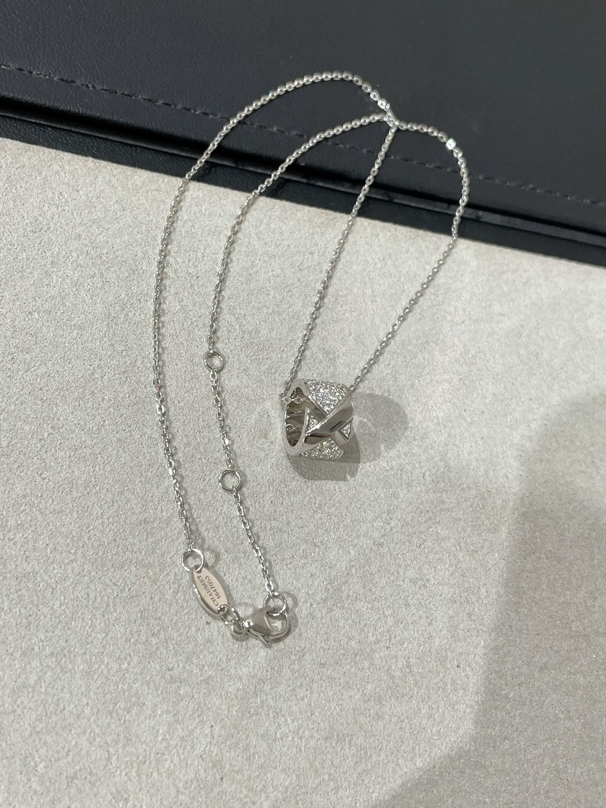 [Legend]LIENS EVIDENCE DIAMOND PAVED NECKLACE