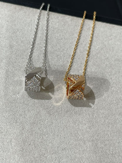 [Legend]LIENS EVIDENCE DIAMOND PAVED NECKLACE
