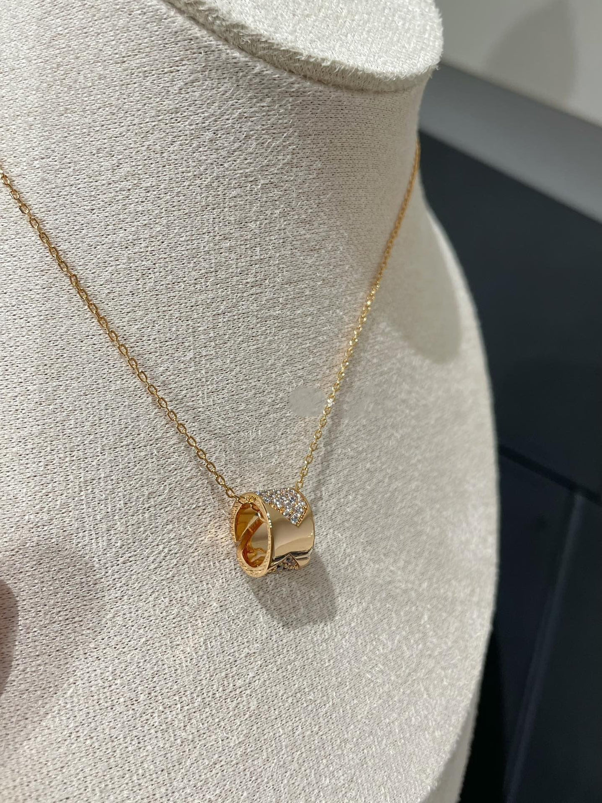 [Legend]LIENS EVIDENCE DIAMOND PAVED NECKLACE