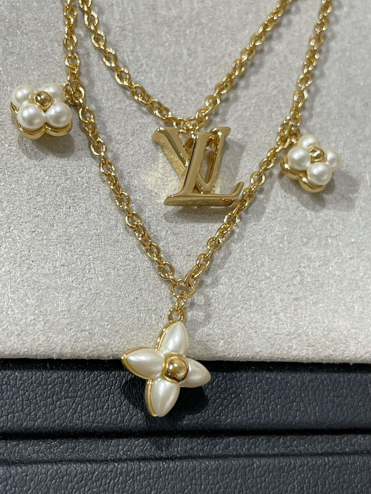 [Legend]FLOWERGRAM GOLD MOP DOUBLE ROW NECKLACE
