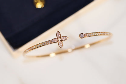 [Legend]IDYLLE GOLD OPEN BRACELET DIAMOND PAVED
