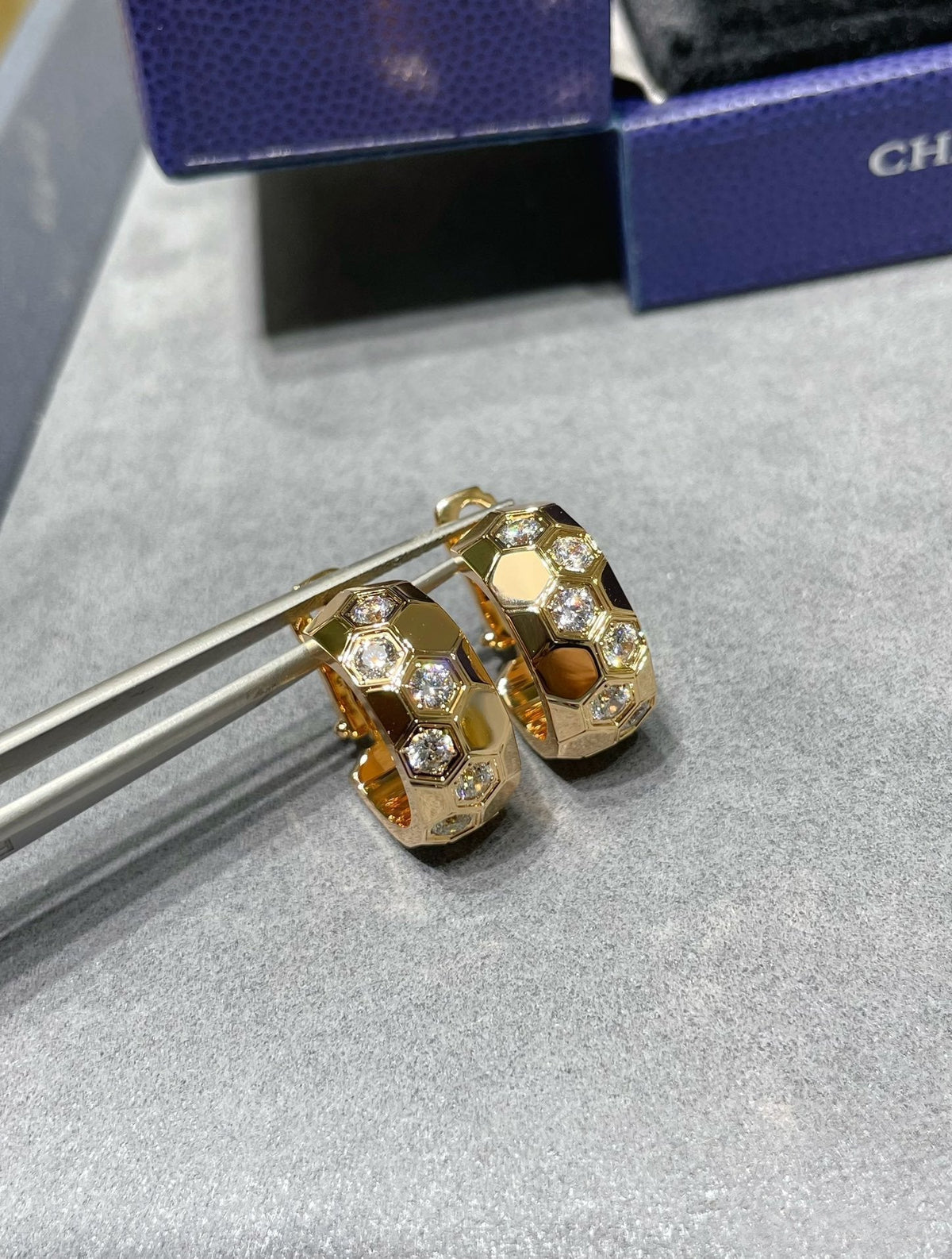 [Legend]BEE LOVE DIAMOND HOOP EARRINGS