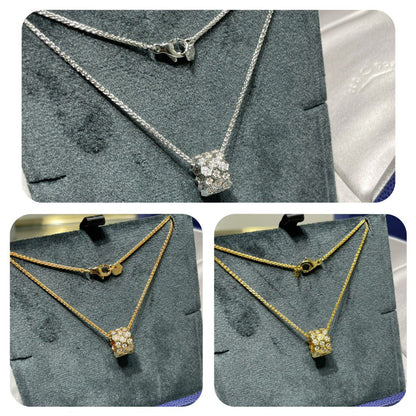 [Legend]BEE LOVE DIAMOND PAVED 3 ROW NECKLACE