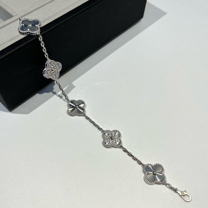 [Legend]LUCKY CLOVER 5-MOTIF BRACELET - LASER COLLECTION