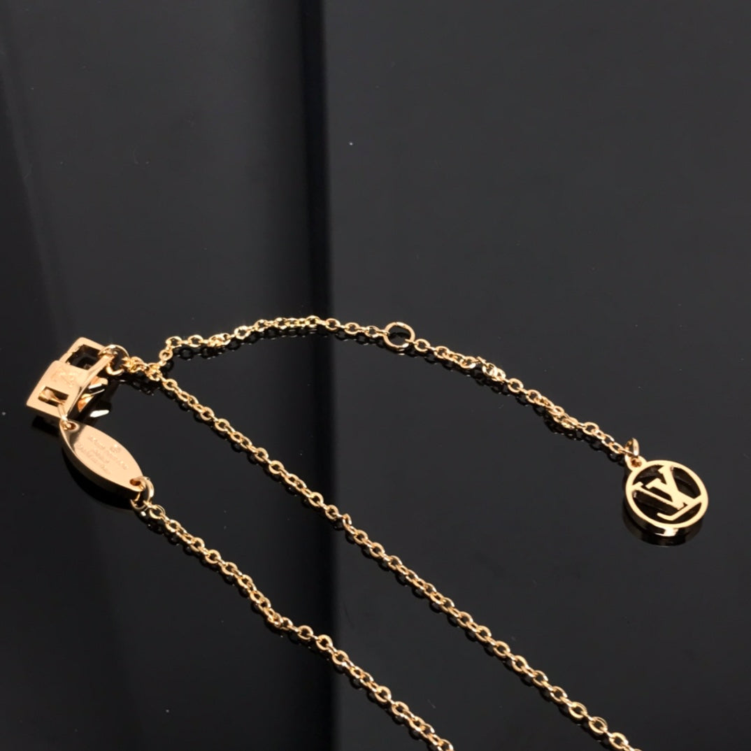 [Legend]COLOR BLOSSOM PINK MOP SUN GOLD NECKLACE