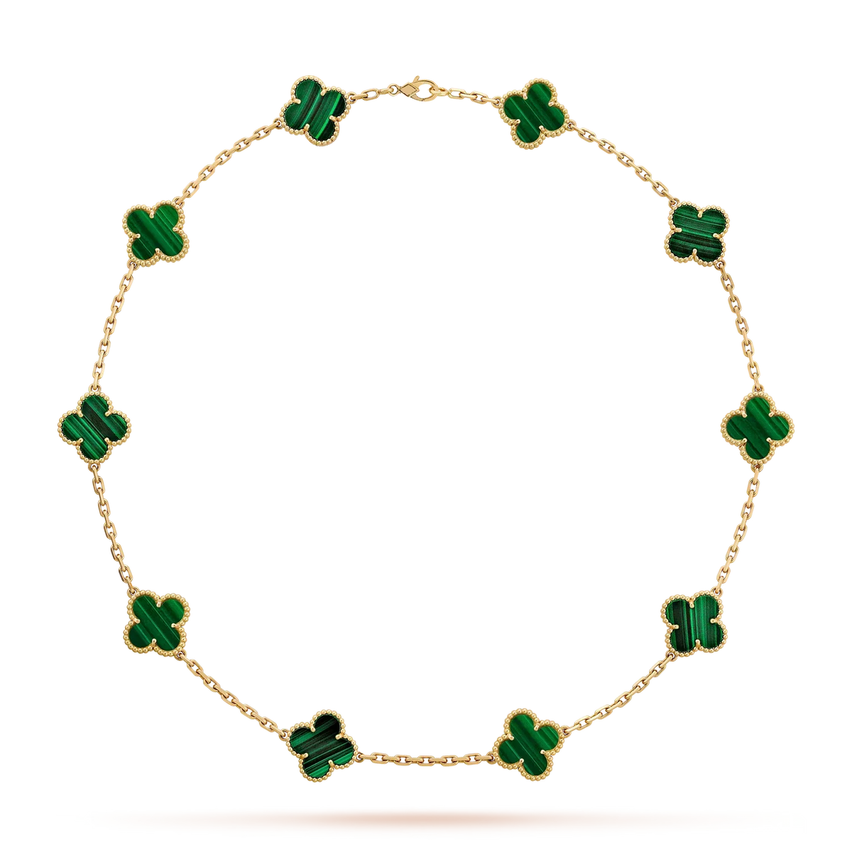 [Legend]CLASSIC LUCKY 10-MOTIF CLOVER NECKLACE GOLD COLLECTION