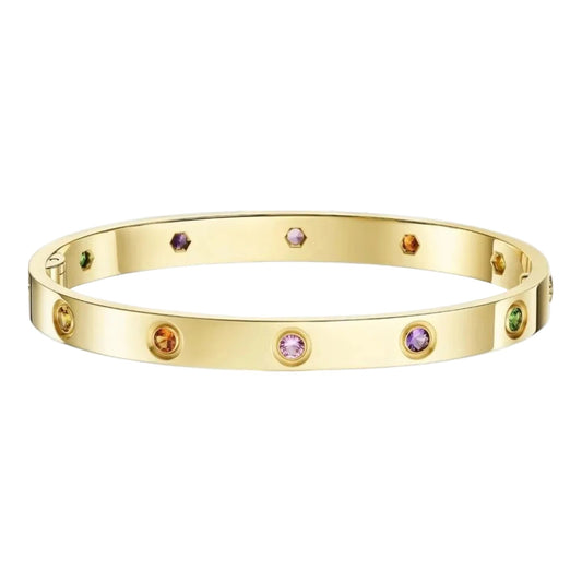[Legend]CLASSIC 6.1MM LOVE BRACELET 10-DIAMOND MULTICOLOR