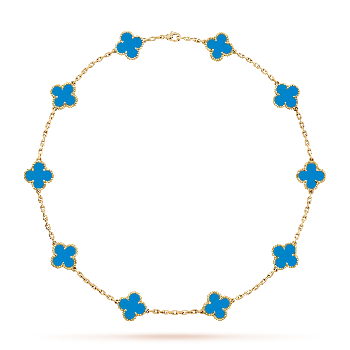 [Legend]CLASSIC LUCKY 10-MOTIF CLOVER NECKLACE GOLD COLLECTION