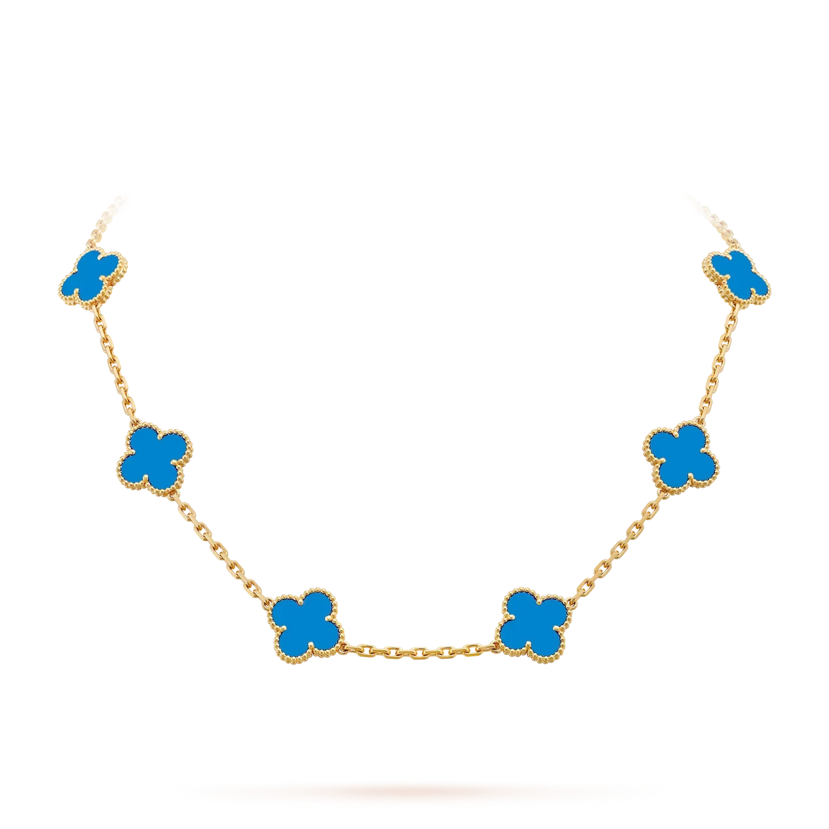[Legend]CLASSIC LUCKY 10-MOTIF CLOVER NECKLACE GOLD COLLECTION