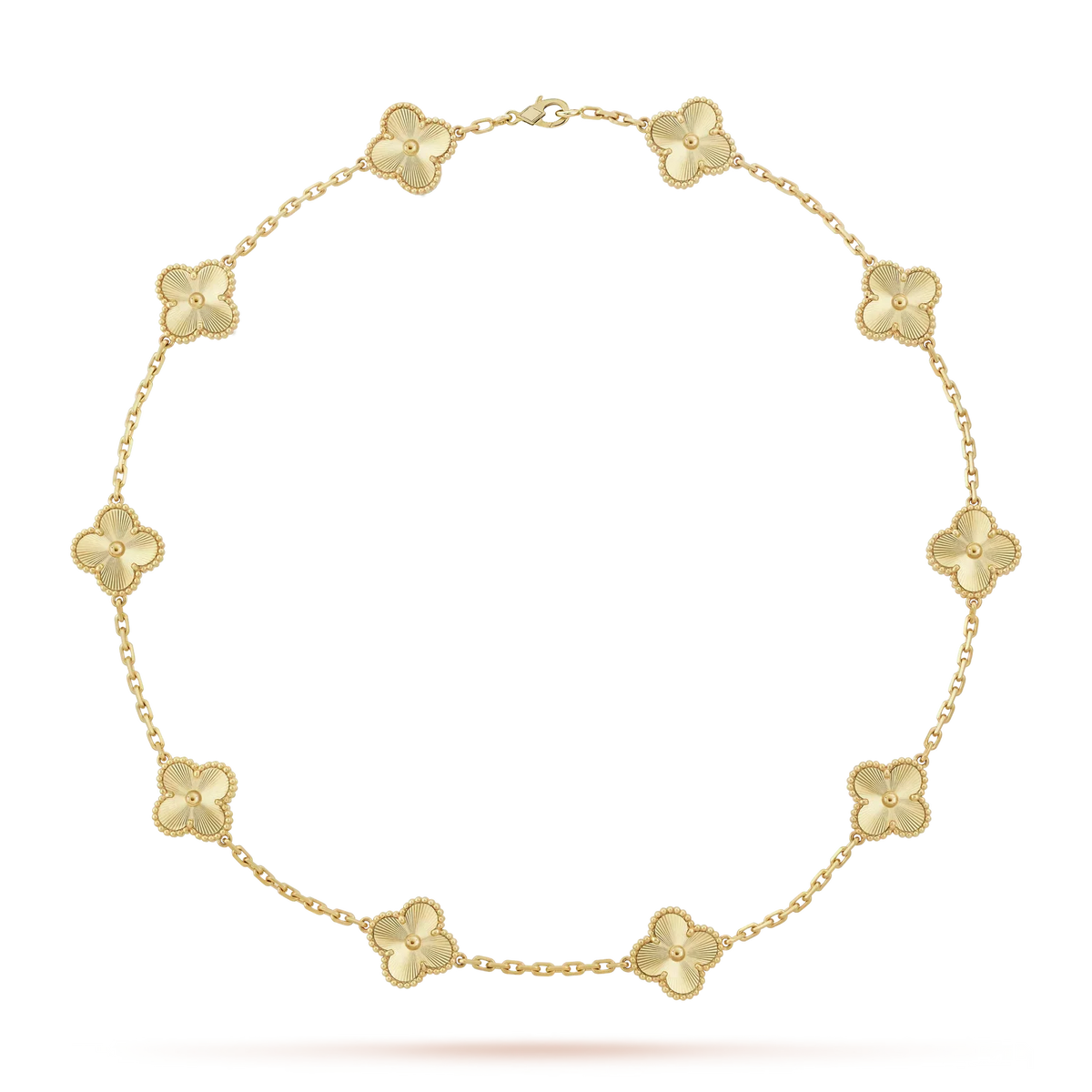 [Legend]CLASSIC LUCKY 10-MOTIF CLOVER NECKLACE GOLD COLLECTION