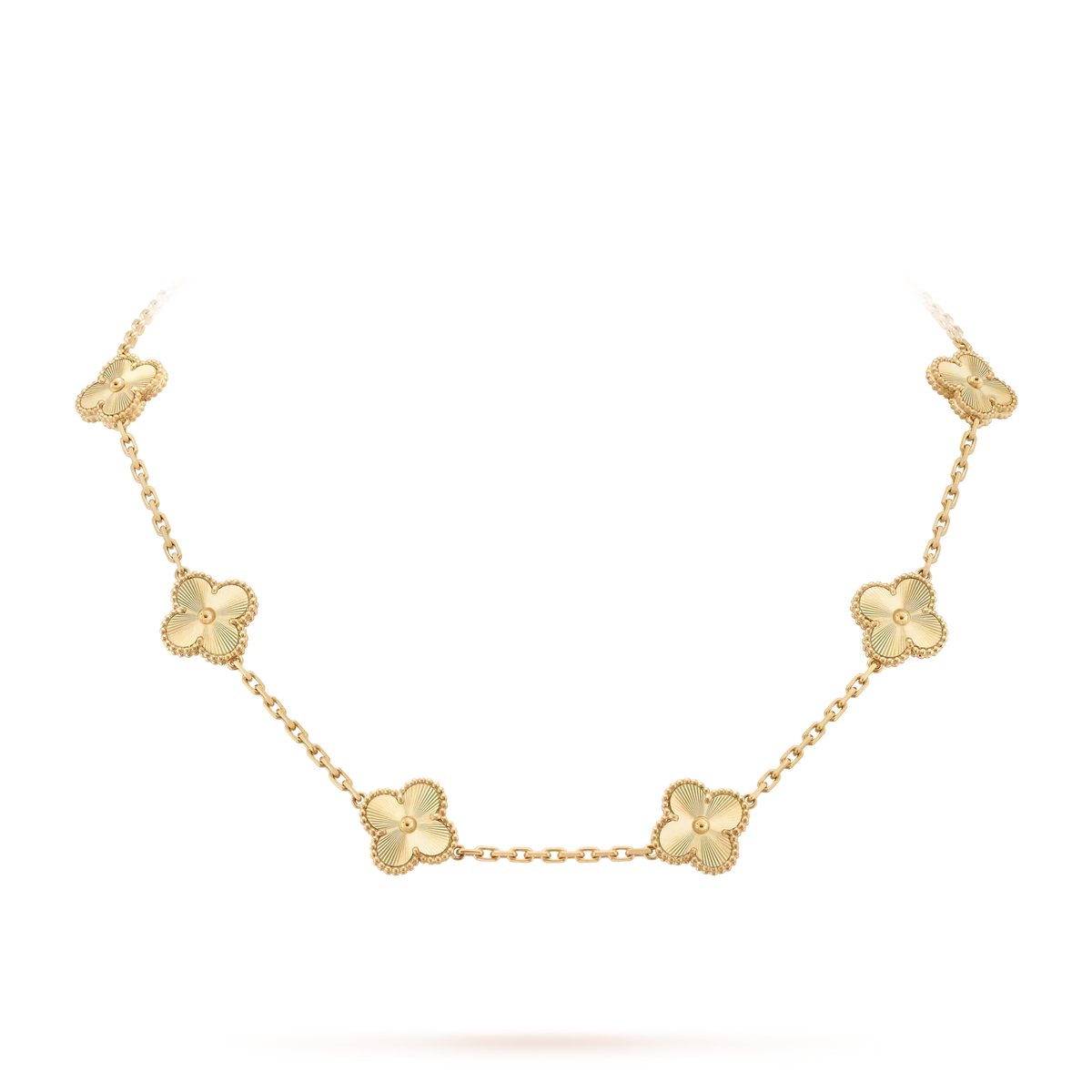 [Legend]CLASSIC LUCKY 10-MOTIF CLOVER NECKLACE GOLD COLLECTION