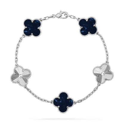 [Legend]LUCKY CLOVER 5-MOTIF BRACELET - PIETERSITE COLLECTION