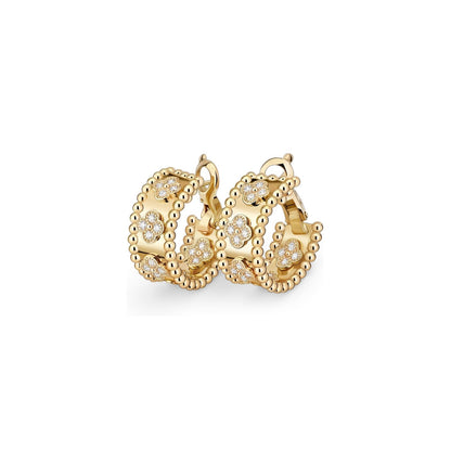 [Legend]KALEIDOSCOPE CLOVER HOOP EARRINGS