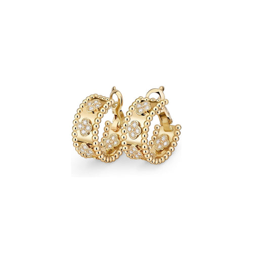 [Legend]KALEIDOSCOPE CLOVER HOOP EARRINGS