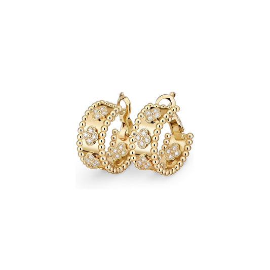 [Legend]KALEIDOSCOPE CLOVER HOOP EARRINGS