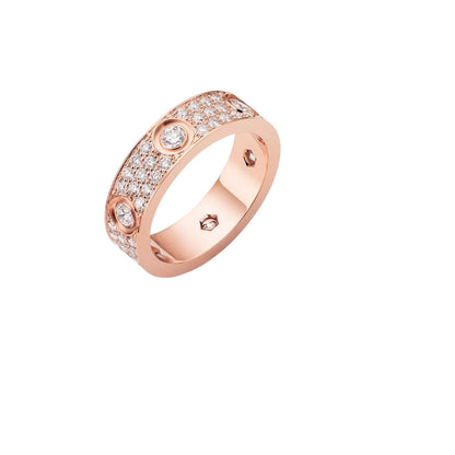 [Legend]LOVE 5.5MM FULL-PAVÉ 6-DIAMOND RING