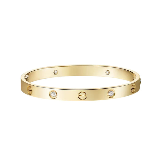 [Legend]CLASSIC 6.1MM LOVE SINGLE-SCREW CLOSURE BANGLE - 4-DIAMOND