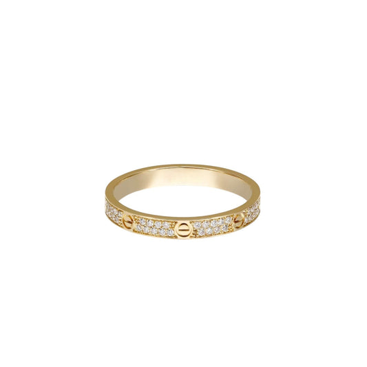 [Legend]LOVE 2.6MM PAVÉ DIAMOND RING