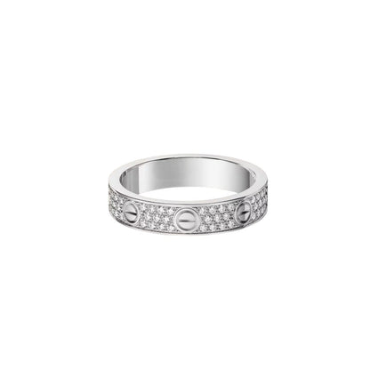 [Legend]LOVE 4MM PAVÉ DIAMOND RING