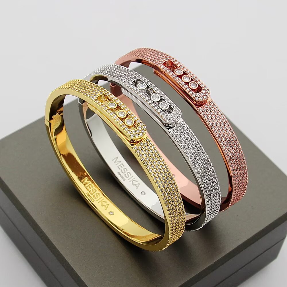 [Legend]MOVE NOA FULL-PAVÉ DIAMOND BANGLE BRACELET