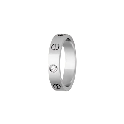 [Legend]LOVE 4MM 1 DIAMOND RING
