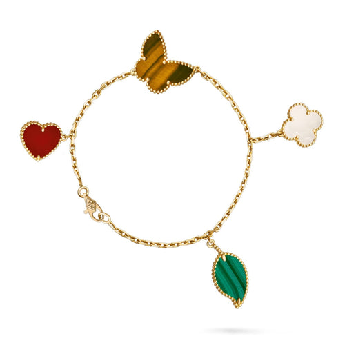 [Legend]LUCKY NATURE MULTI-CHARM BRACELET