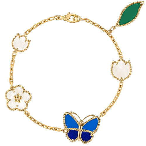 [Legend]SPRING ENCHANTMENT BUTTERFLY & FLORAL CHARM BRACELET