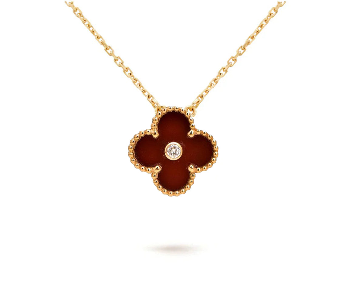 [Legend]LIMITED EDITION CHRISTMAS CLOVER FLOWER NECKLACE - 15MM ANNUAL COLLECTIBLE PENDANT