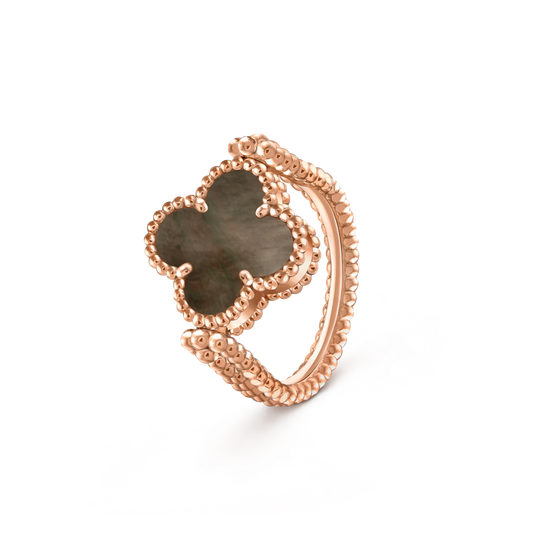 [Legend]LUCKY CLOVER ROSE GOLD REVERSIBLE RING
