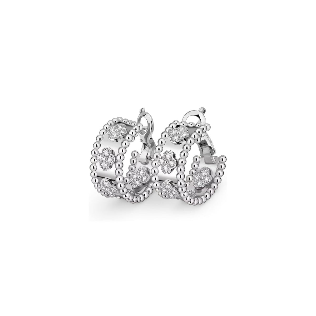 [Legend]KALEIDOSCOPE CLOVER HOOP EARRINGS