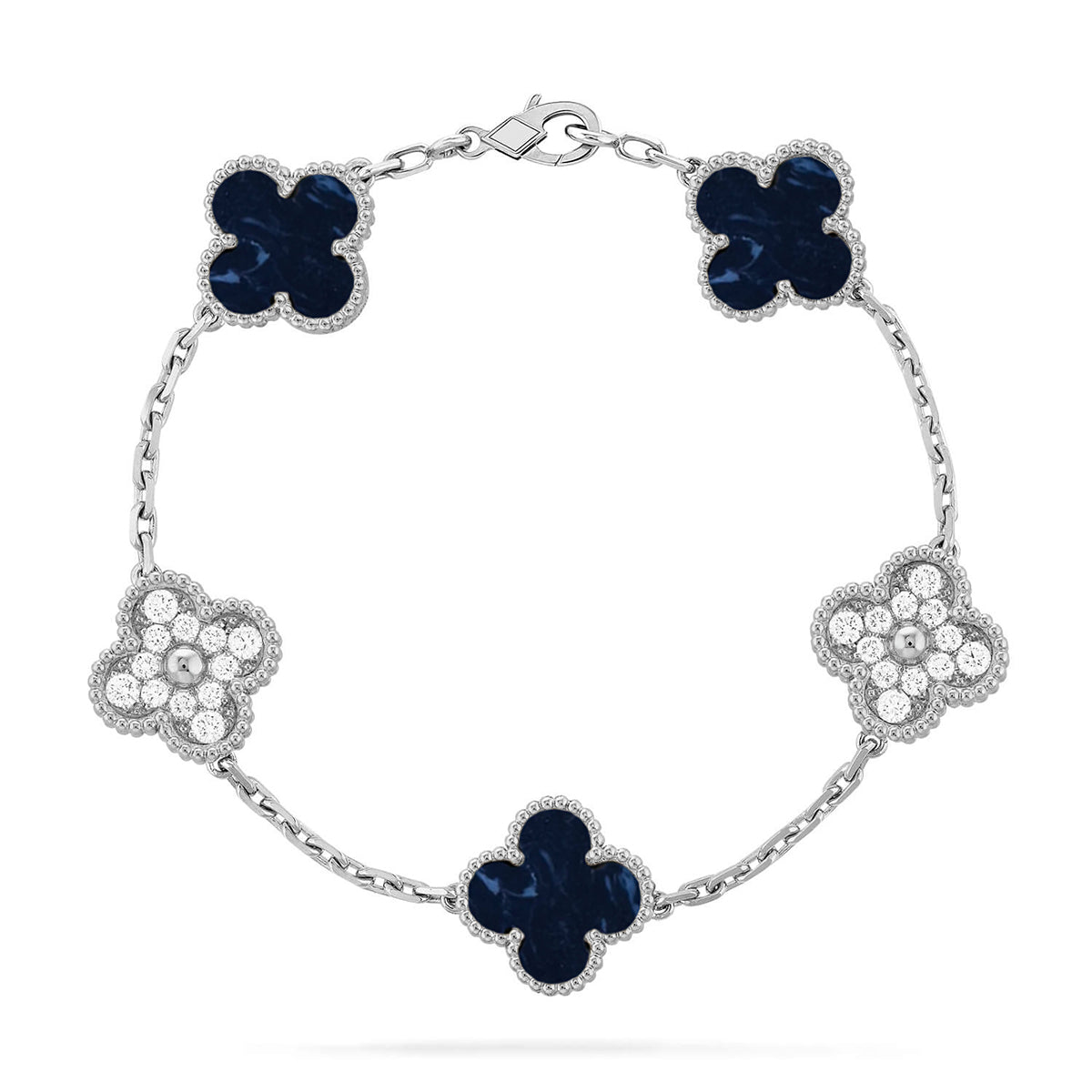 [Legend]LUCKY CLOVER 5-MOTIF BRACELET - PIETERSITE COLLECTION
