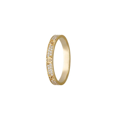 [Legend]LOVE 2.6MM PAVÉ DIAMOND RING