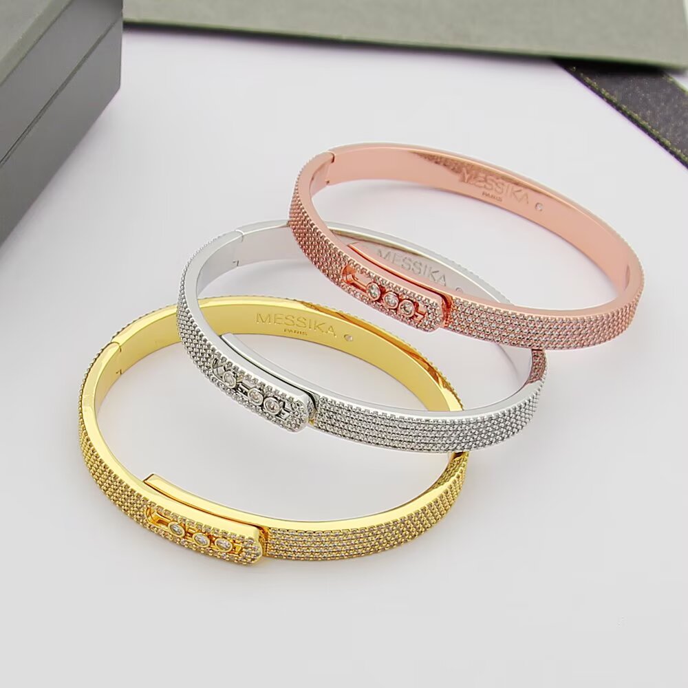 [Legend]MOVE NOA FULL-PAVÉ DIAMOND BANGLE BRACELET