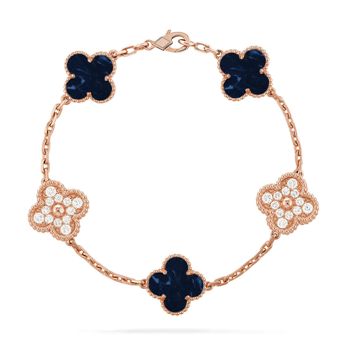 [Legend]LUCKY CLOVER 5-MOTIF BRACELET - PIETERSITE COLLECTION