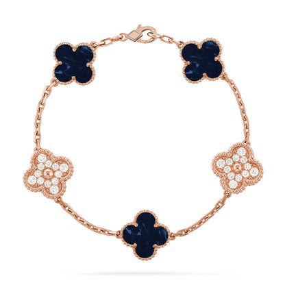 [Legend]LUCKY CLOVER 5-MOTIF BRACELET - PIETERSITE COLLECTION