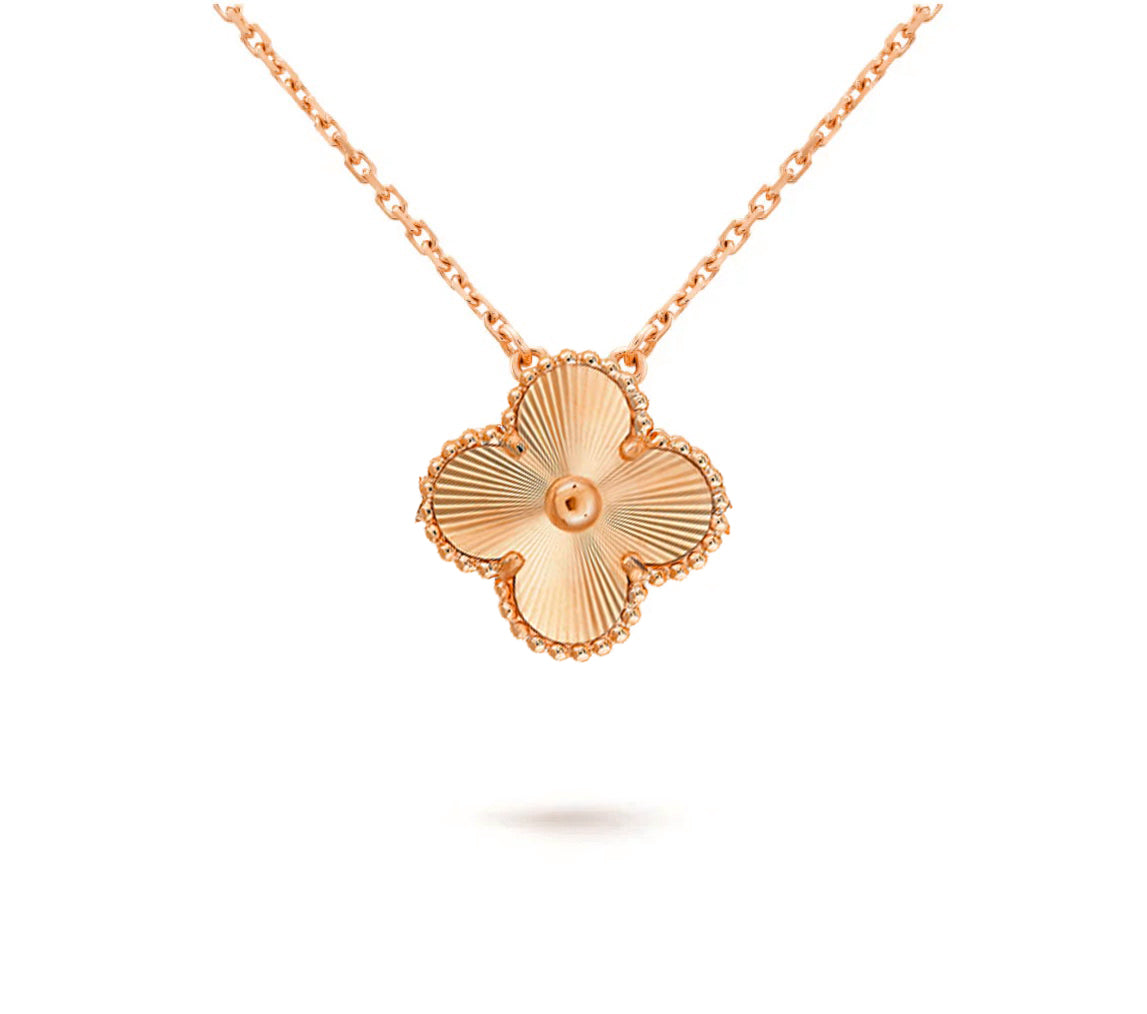 [Legend]15MM CLOVER FLOWER PENDANT NECKLACE COLLECTION