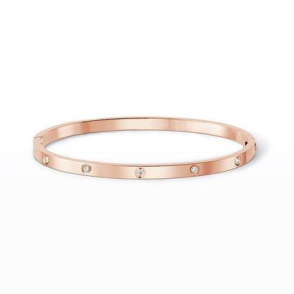 [Legend]LOVE 3.65MM SMALL MODEL BANGLE - 10-DIAMOND