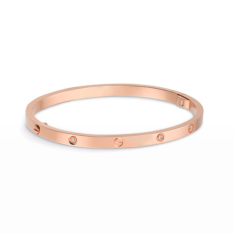 [Legend]LOVE 3.65MM SMALL MODEL BANGLE - 6-DIAMOND