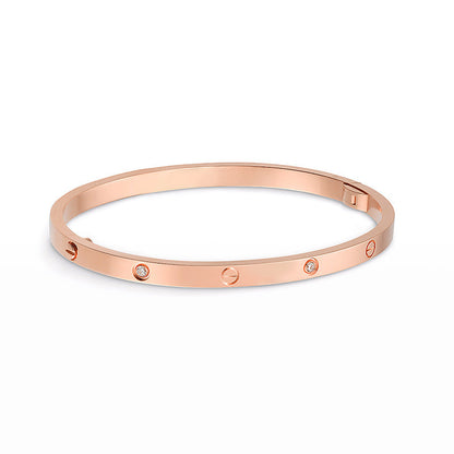 [Legend]LOVE 3.65MM SMALL MODEL BANGLE - 6-DIAMOND