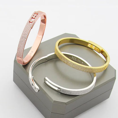 [Legend]MOVE NOA FULL-PAVÉ DIAMOND BANGLE BRACELET