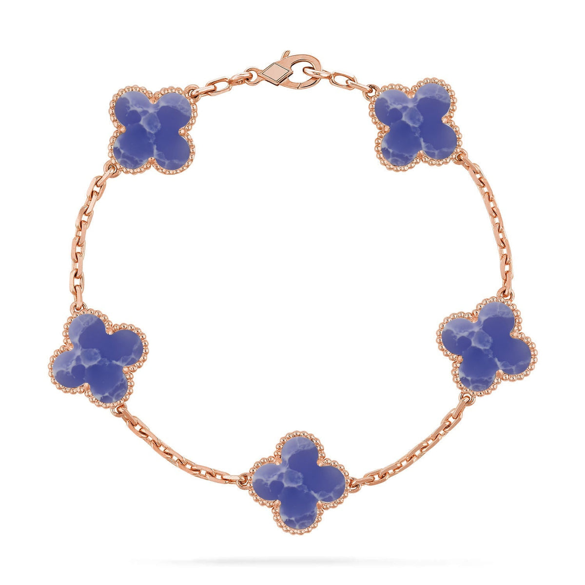 [Legend]LUCKY CLOVER 5-MOTIF BRACELET - BLUE LARIMAR COLLECTION