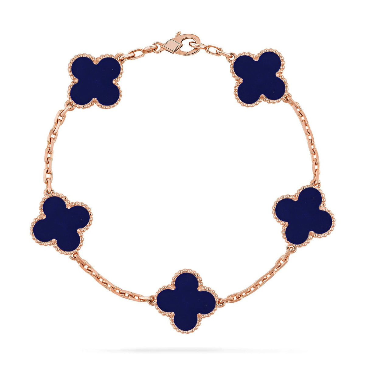 [Legend]LUCKY CLOVER 5-MOTIF BRACELET - LAPIS LAZULI COLLECTION